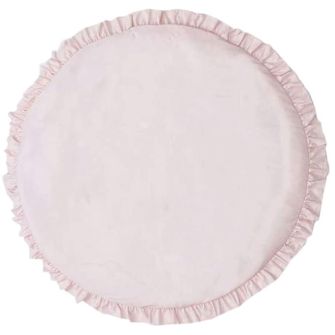 Nuxn Cotton Baby Round Play Pad Soft Crawling Mat Pink Detachable Washable Game Blanket Floor Pla... | Amazon (US)