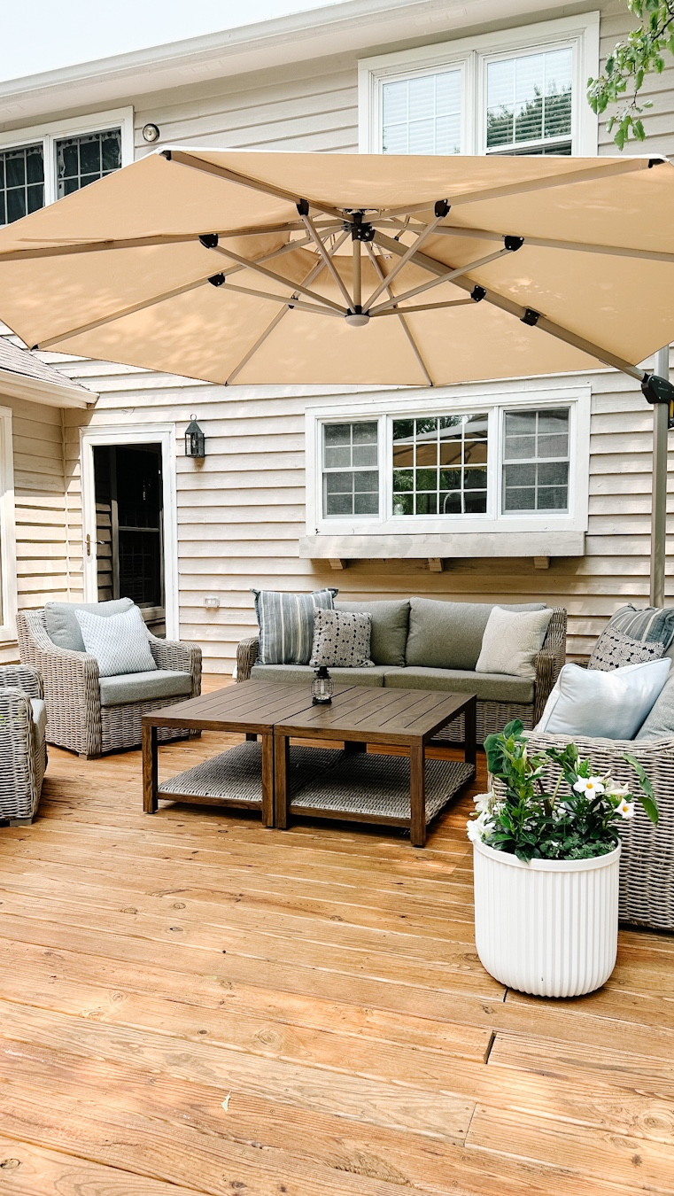 Our Patio Furniture Setup: Timeless Outdoor Finds That Look Expensive

I can’t wait to get our patio set up for the spring & summer season, and these are the pieces that completely transformed the space. I focused on timeless, comfortable furniture that could handle everyday family life while still feeling elevated and cohesive. Linking our outdoor sofa, chairs, umbrella, planters, and everything else we use out here.



outdoor patio furniture
Walmart outdoor finds
outdoor rugs
outdoor umbrella
affordable outdoor furniture 
neutral patio decor
backyard patio ideas
outdoor conversation sets 
outdoor sectional
Pottery barn outdoor finds
neutral outdoor furniture
patio furniture setup
spring patio decor
outdoor seating ideas
cozy backyard ideas
patio inspiration
Wayfair outdoor finds
neutral backyard
family patio setup
outdoor entertaining space


#LTKHome #LTKSeasonal