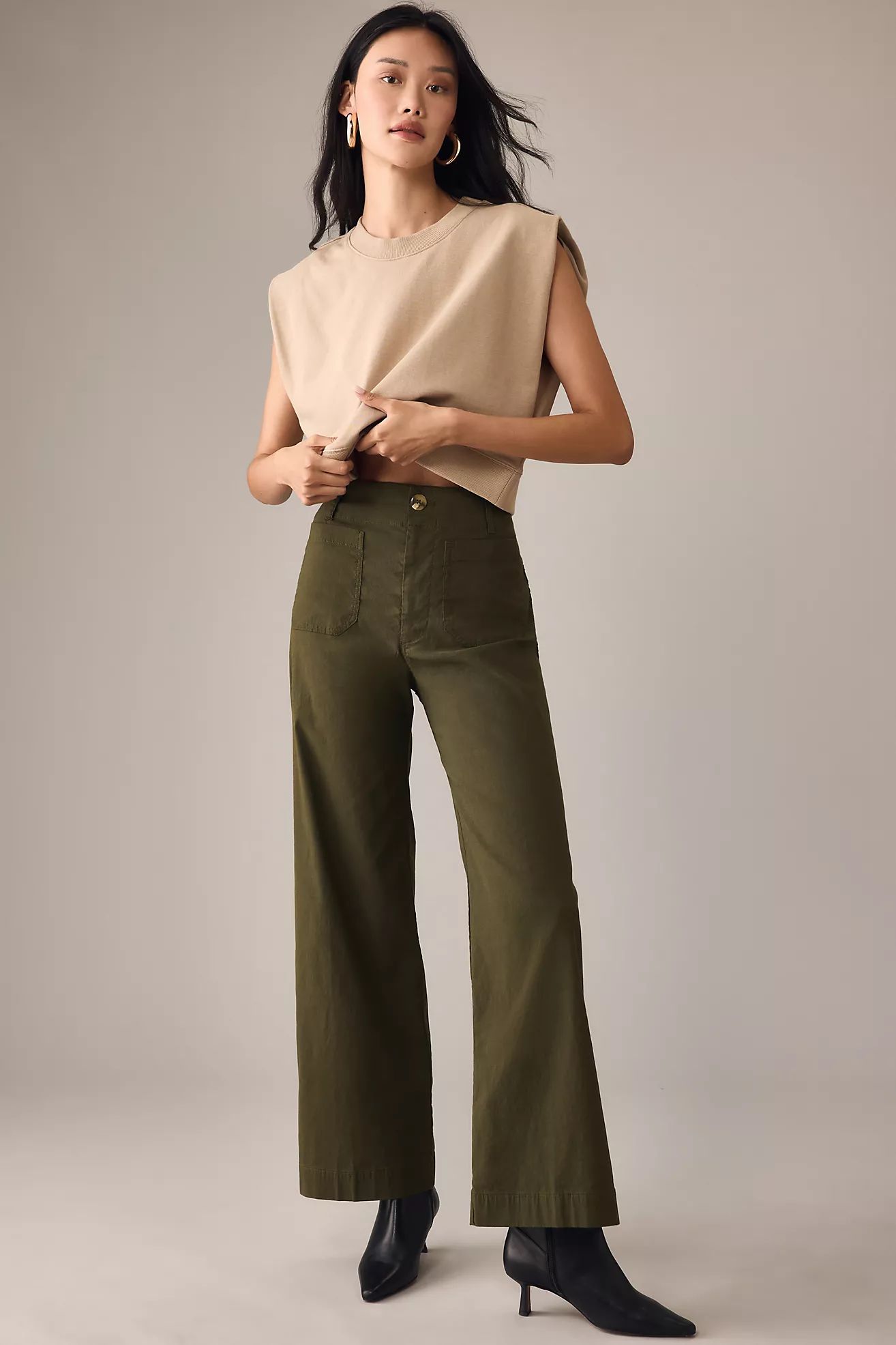 The Colette Full-Length Wide-Leg Pants by Maeve | Anthropologie (US)