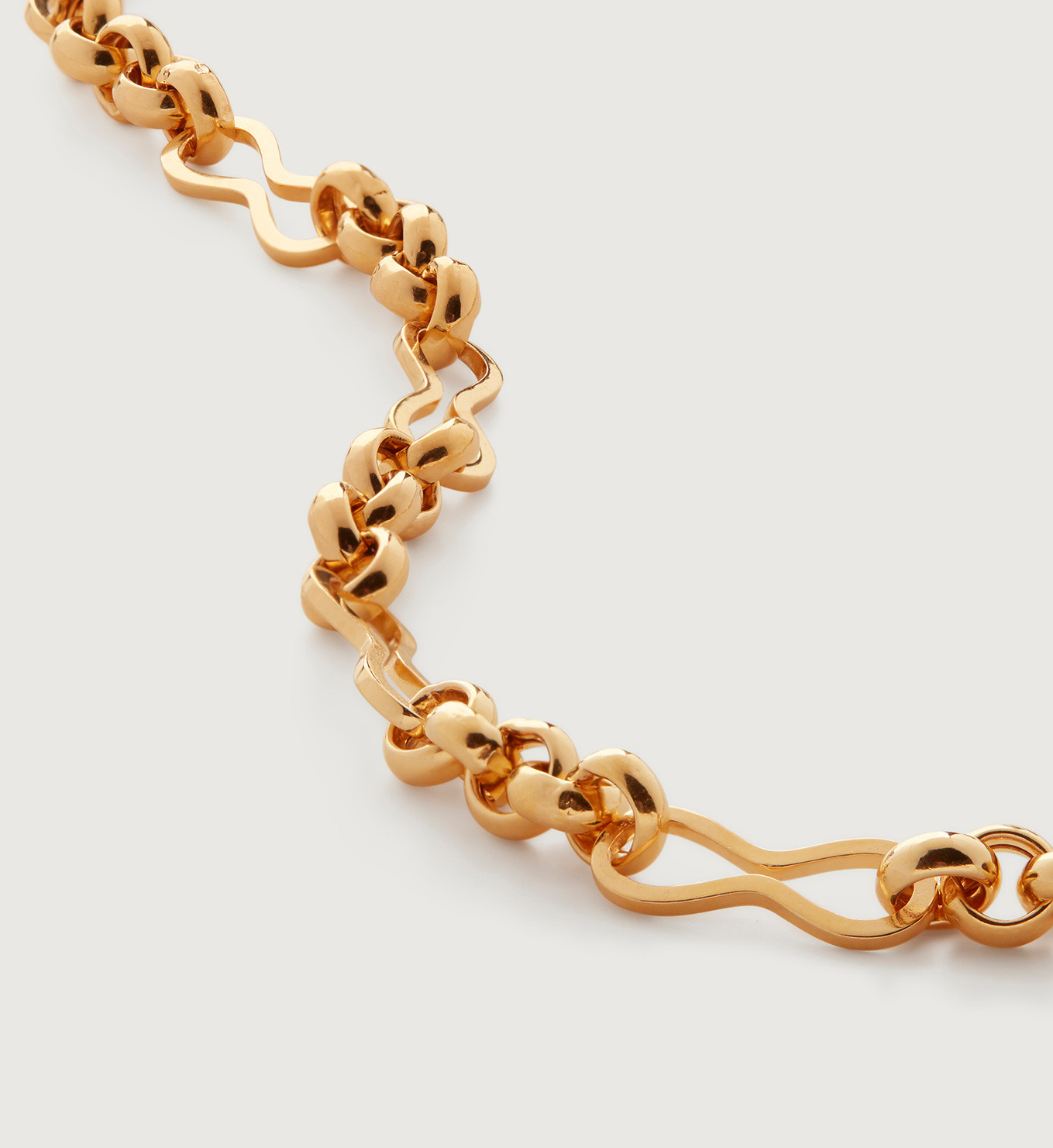 Heritage Link Necklace adjustable 50cm/20' | Monica Vinader (Global)