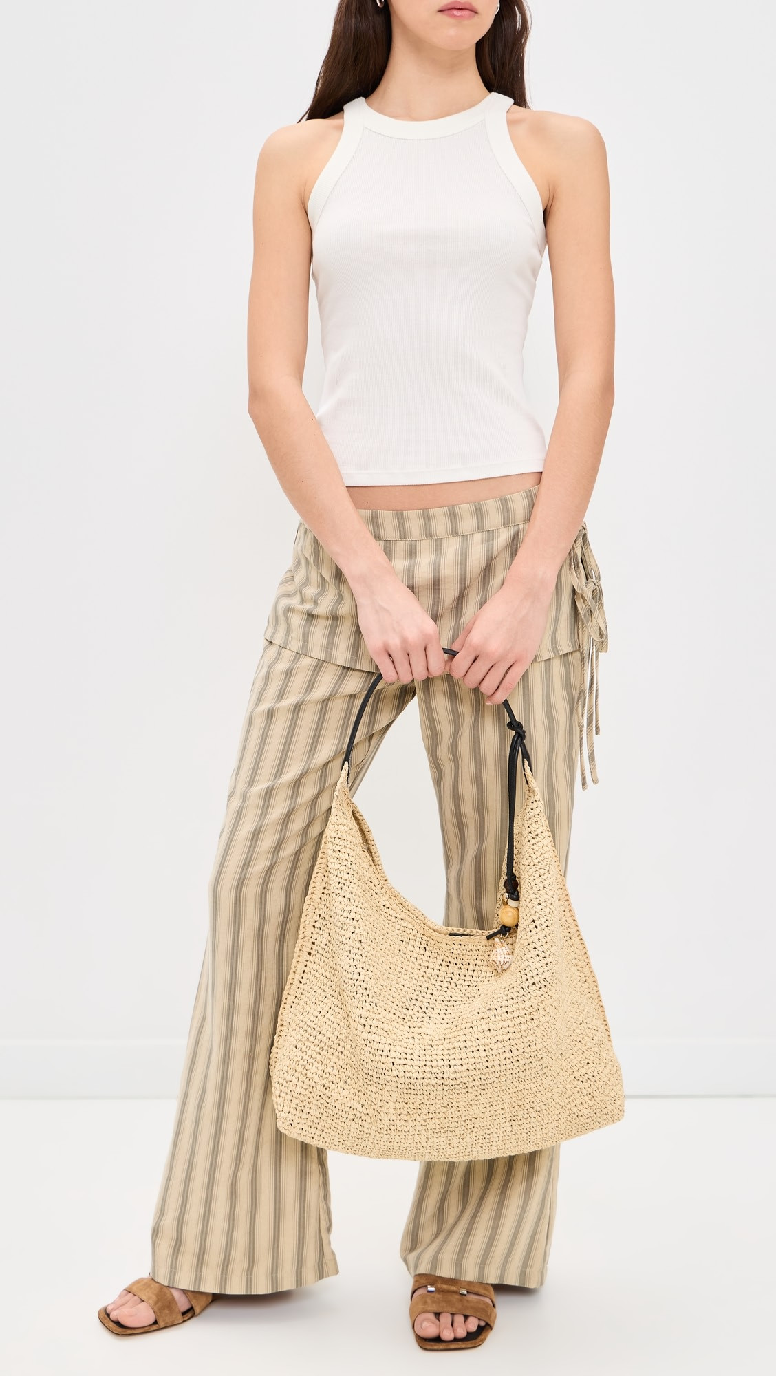 The Mylie Shoulder Bag in Raffia | Shopbop