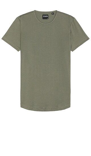 Ao Curve Hem Tee in Carbon | Revolve Clothing (Global)