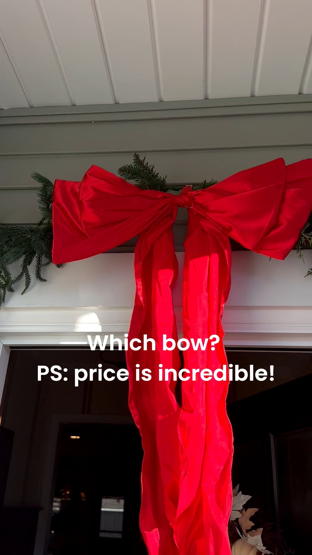 Oversized bows - meant to be tree toppers but they work outside too!

#LTKHoliday #LTKHome