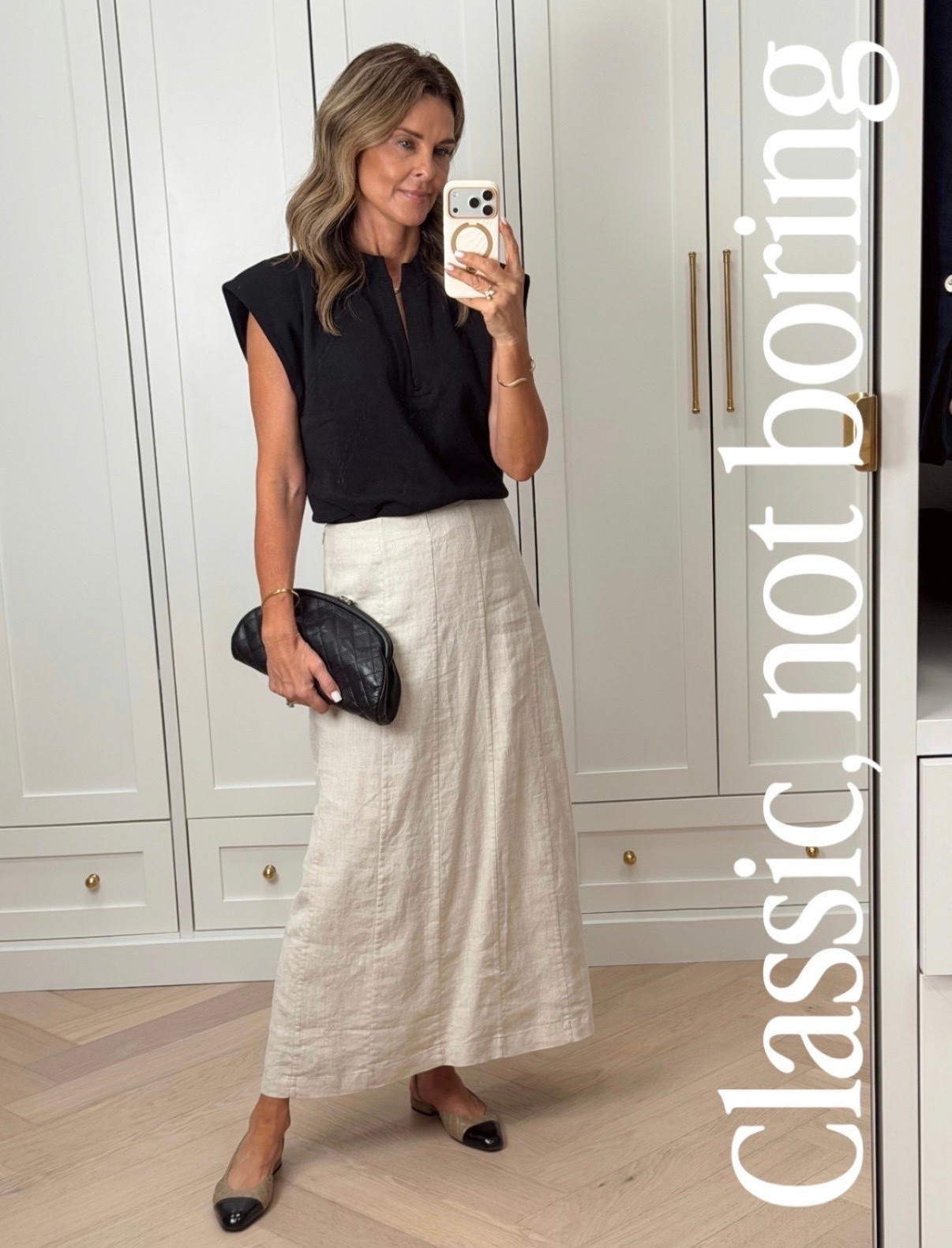 Jenni kayne skirt TTS  XS
Knit top is on shopmy only https://go.shopmy.us/p-54418189
-bag rental code TammyCaciola for first month free

#LTKootd #LTKgrwm