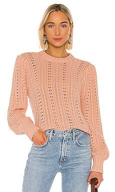 Tularosa Fischer Sweater in Peach from Revolve.com | Revolve Clothing (Global)