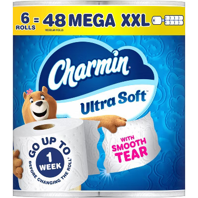 Charmin Ultra Soft Bath Septic-Safe Toilet Paper - 6 Mega XXL Rolls | Target