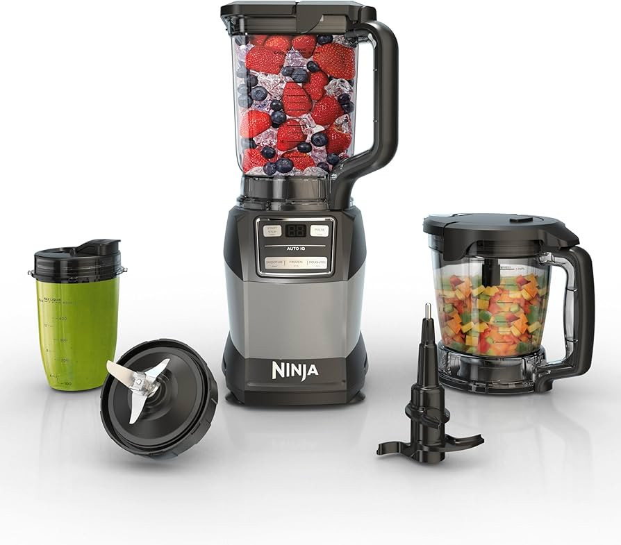 Ninja Blender, Compact Kitchen System, 1200W, 3 Functions for Smoothies, Dough & Frozen Drinks wi... | Amazon (US)