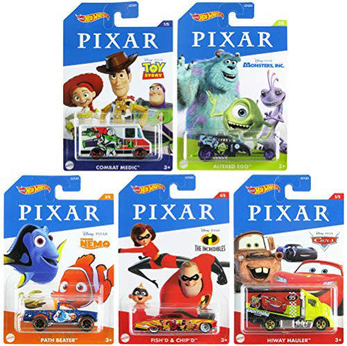 Hot Wheels 2020 Bundle of 5 Disney Pixar Toy Story, Monster's Inc, Finding Nemo, Incredibles, Cars | Amazon (US)