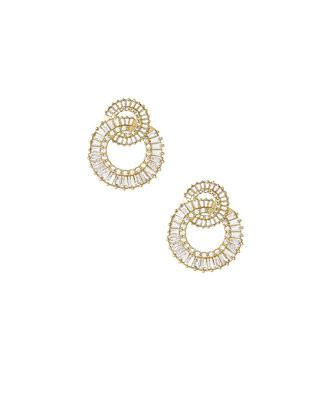 Ettika Rotating Circles 18K Gold Plated Earrings - Macy's | Macy's