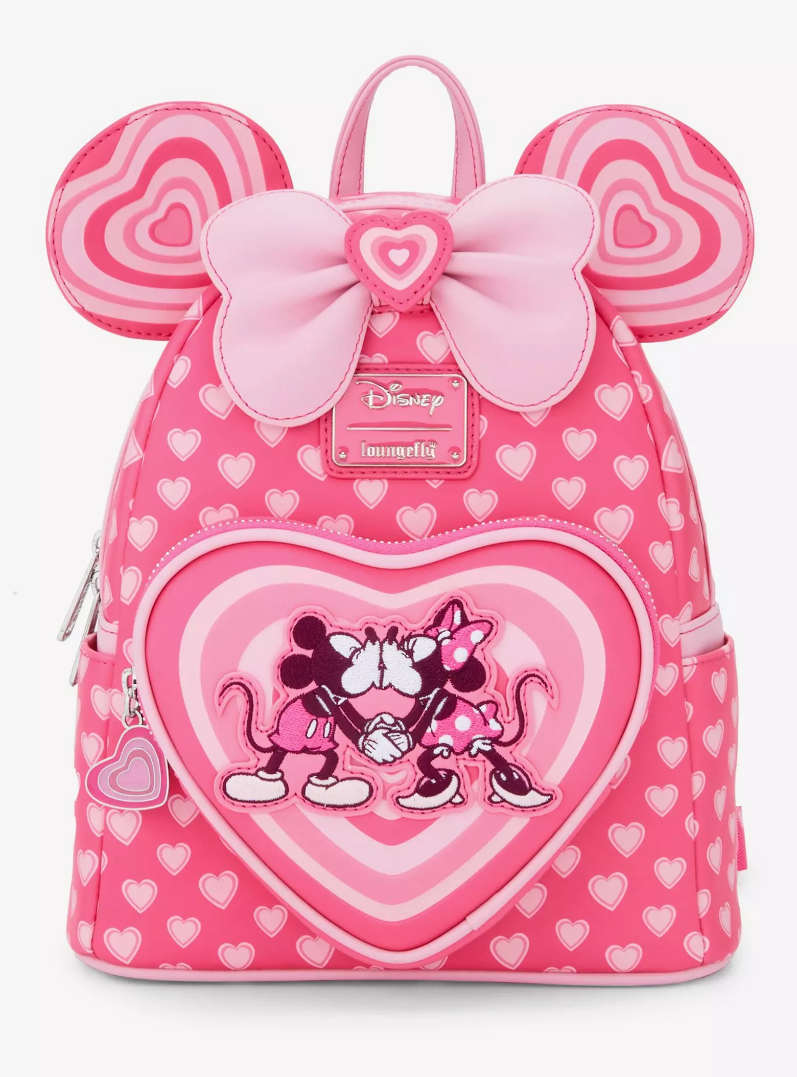 Loungefly Disney Mickey & Minnie Mouse Heart Ears Mini Backpack- BoxLunch Exclusive | BoxLunch