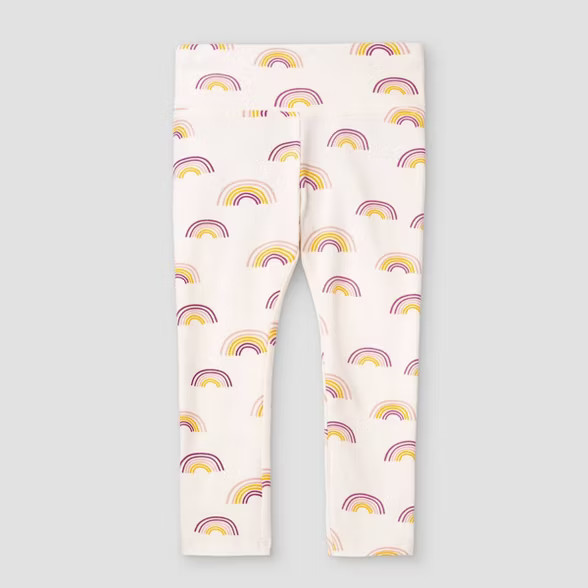 Grayson Mini Toddler Girls' Rainbow Leggings - Cream | Target