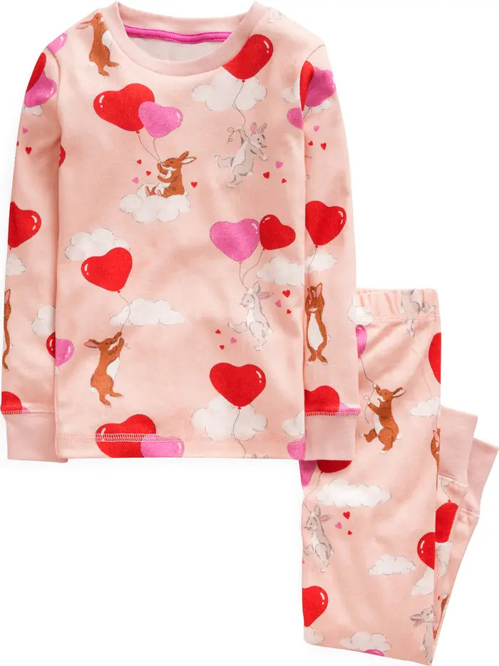 Mini Boden Kids' Bunnies Fitted Two-Piece Cotton Pajamas | Nordstrom | Nordstrom