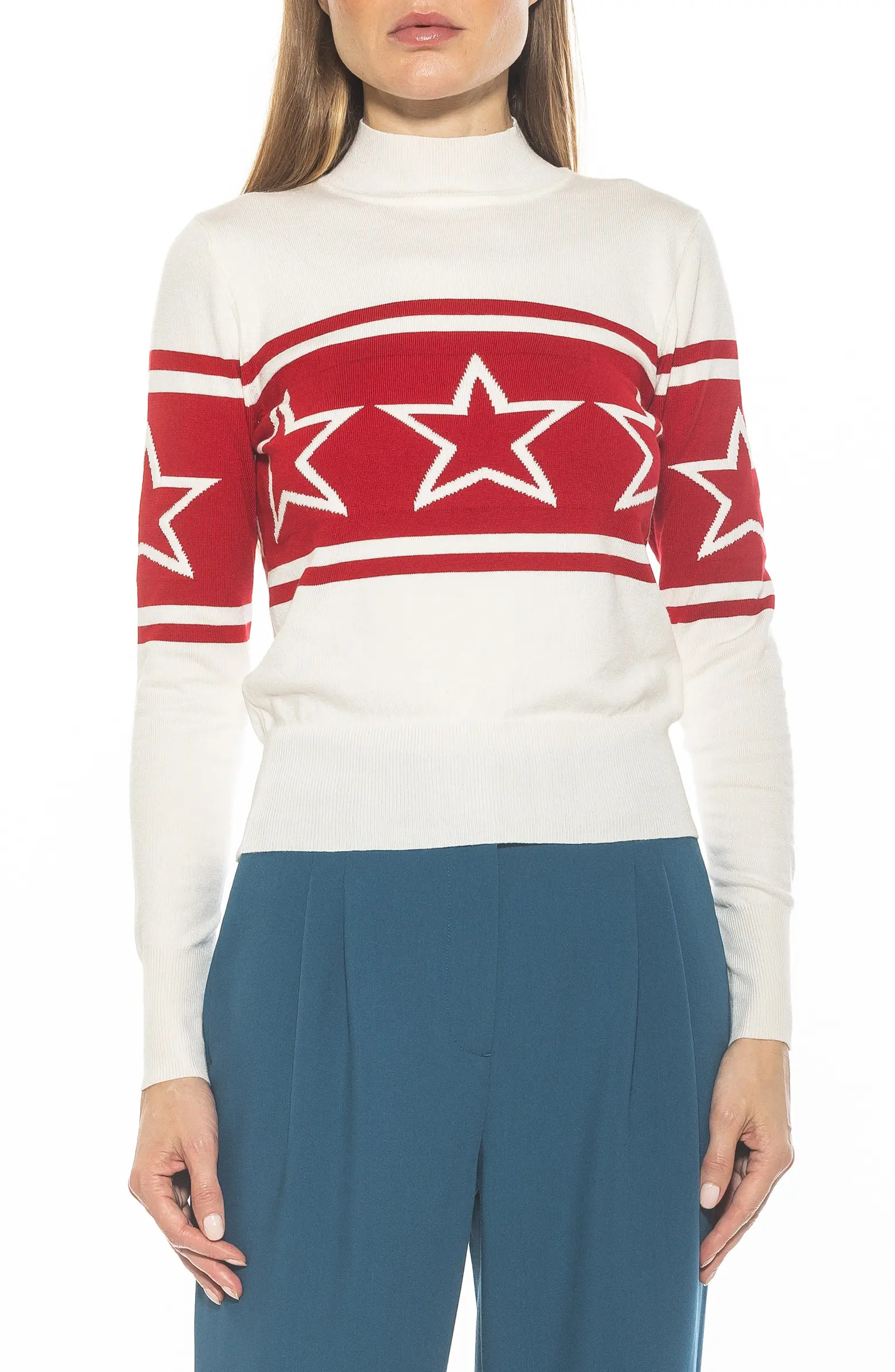 Alexia Admor Lisa Star Mock Neck Sweater | Nordstromrack | Nordstrom Rack