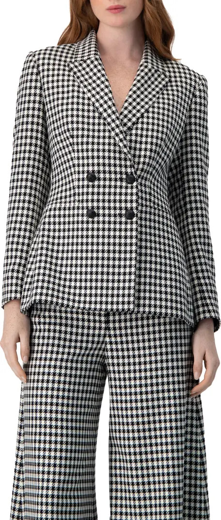 Double-Breasted Houndstooth Blazer | Nordstrom
