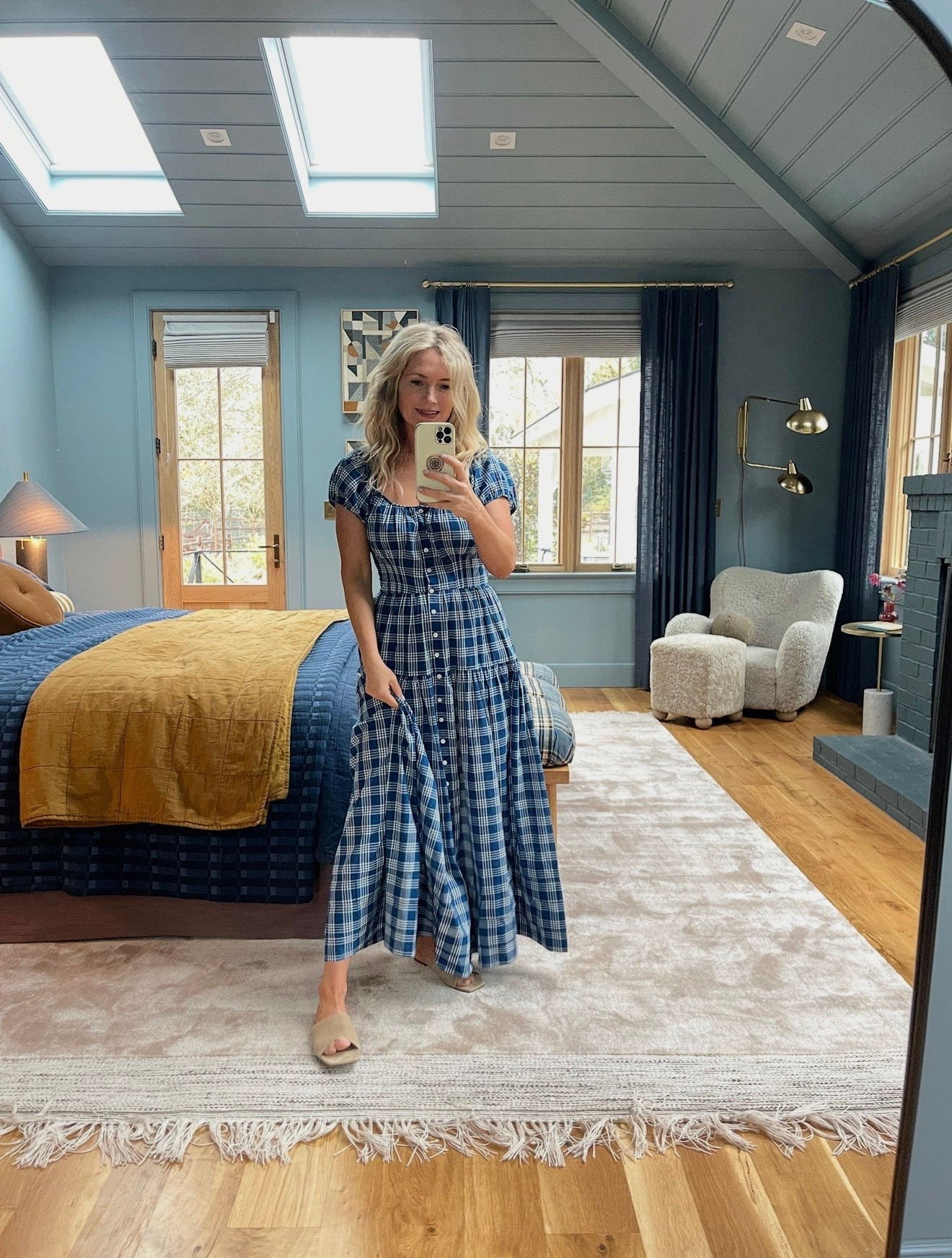 this Doen number fits me so perfectly . So rarely does a dress get the tailoring just right, in a fabric that is genuinely flattering. It’s roomy in the bust (and would likely enhance if you have smaller ladies) and then hugs with a lot of room – thanks to those pretty shaping seams.

#LTKootd #LTKmomlife #LTKOver40