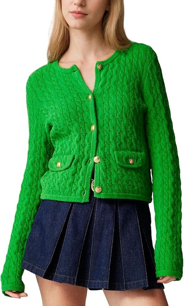 Ainangua Casual Cardigan Sweaters for Women Button Down Long Sleeve Knit Sweater Shirts Tops Open... | Amazon (US)