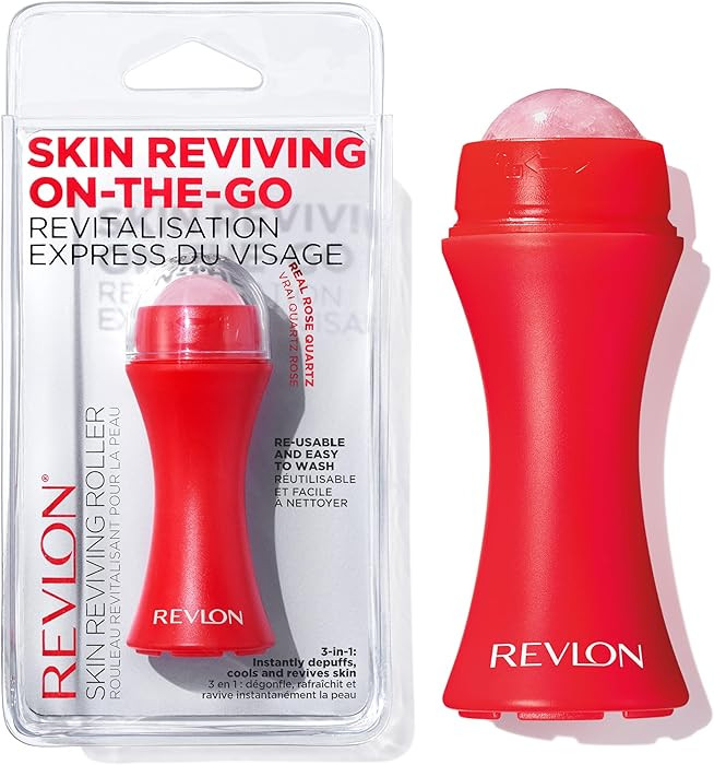 Revlon Skin Reviving Roller with Rose Quartz for All-Day Facial Reviving & Brightening, Compact &... | Amazon (US)