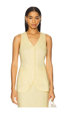 Rue Sophie Adan Vest Top in Yellow from Revolve.com | Revolve Clothing (Global)