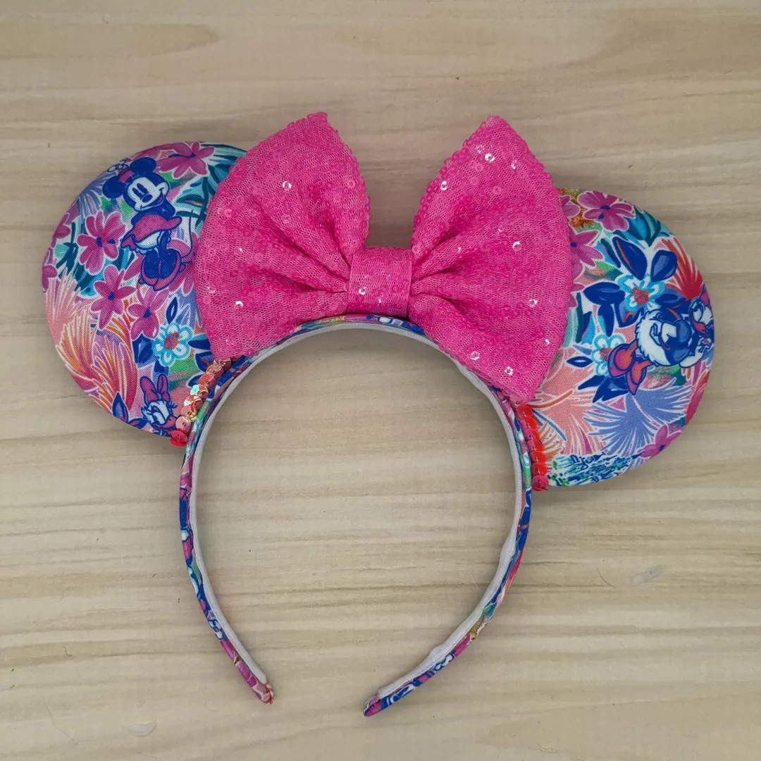 Daisy & Minnie Flower Ears - Lp Inspired, Mouse, Castle, Magic Kingdom, no cancellations | Etsy (US)