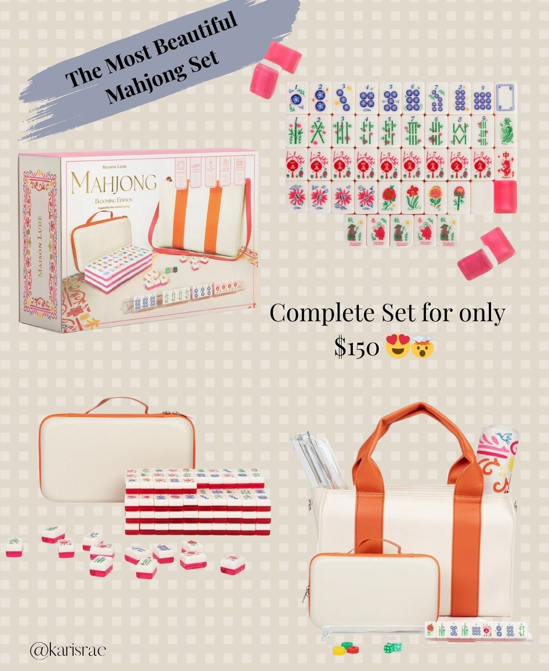 Complete Mahjong set for only $150. It’s beautiful and it’s a steal 😍💕

#LTKSeasonal #LTKHome #LTKSaleAlert
