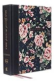 NKJV, Journal the Word Bible, Cloth over Board, Gray Floral, Red Letter, Comfort Print: Reflect, ... | Amazon (US)