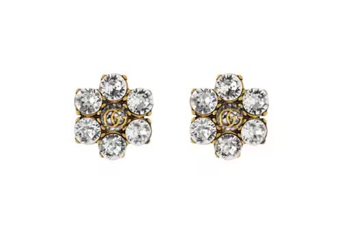 Crystal Double G earrings | Gucci (US)
