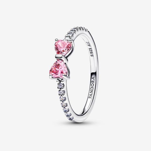Pandora Sparkling Pink Bow Ring | Pandora US