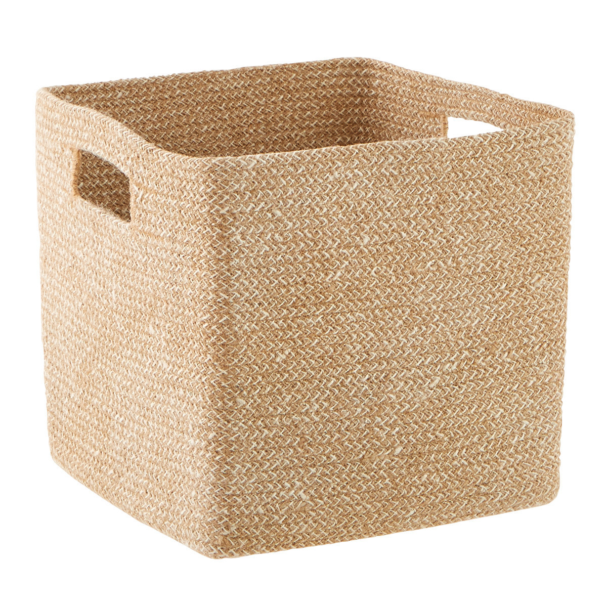 Large Seine Woven Jute Cube Sand | The Container Store