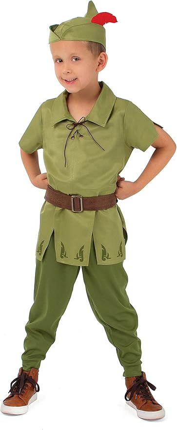 Little Adventures Child Peter Pan Costume - Machine Washable Pretend Play Outfit | Amazon (US)
