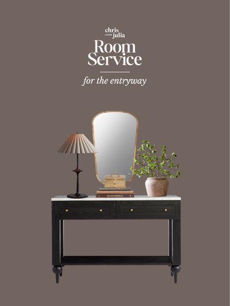 Room Service: for the entryway

Entry Mood Board, Console Table, Wall Mirror, Pleated Shade Table Lamp 

#LTKhome #LTKFind