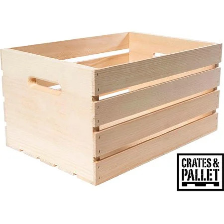 Crates and Pallet Wood Crate, Small | Walmart (US)