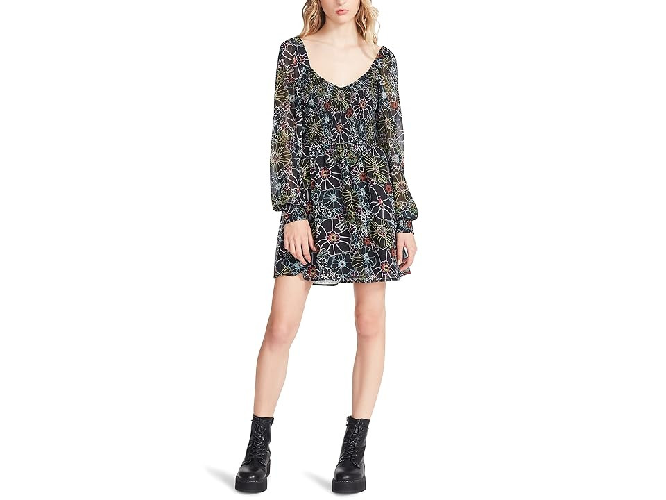Steve Madden Color Me Lucky Dress Women's Dress Black : SM (US 4), Polyester | Zappos