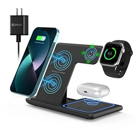 Wireless Charger ANYLINCON 3 in 1 Wireless Charger Station for Apple iPhone/iWatch/Airpods iPhone 13 | Walmart (US)
