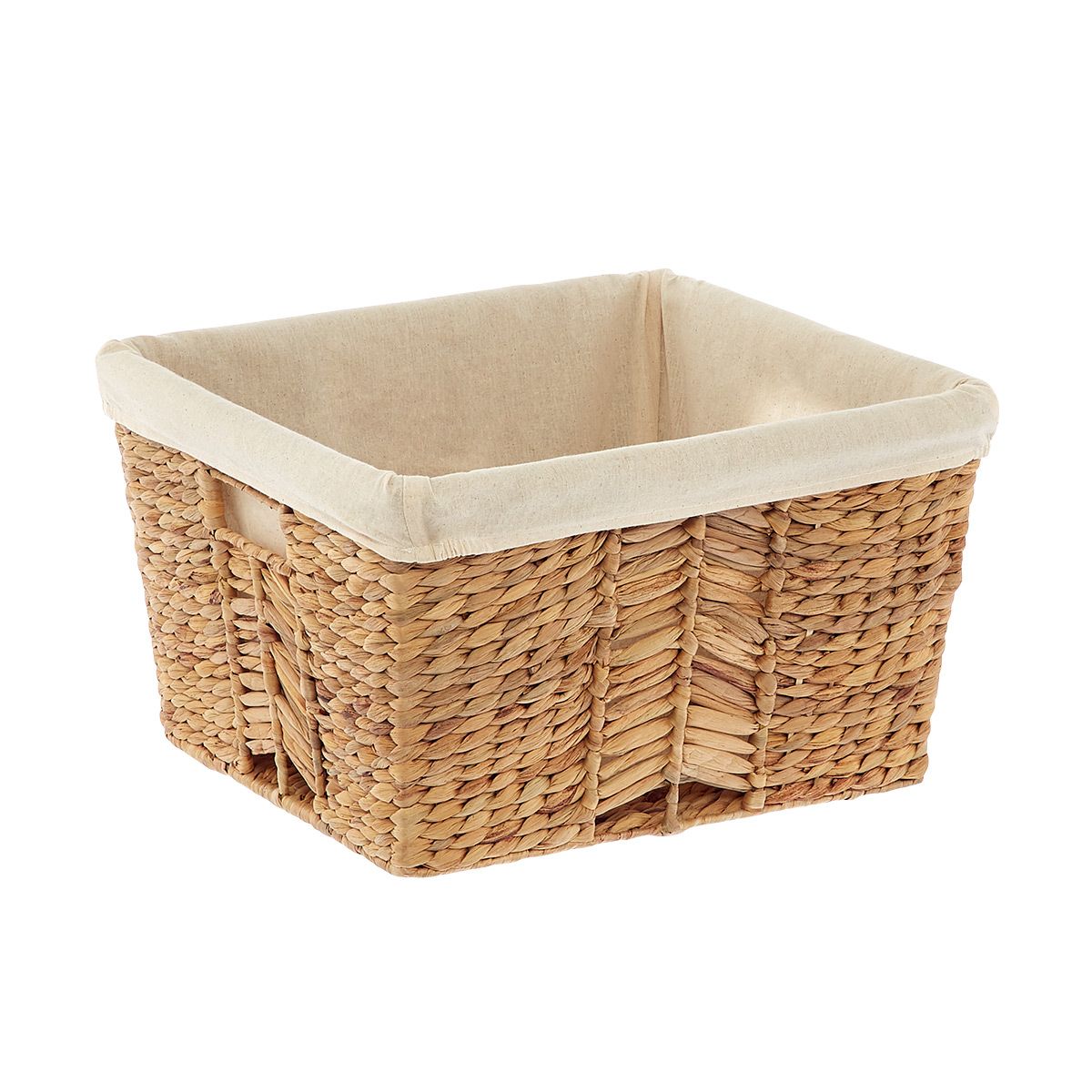 Medium Mixed Water Hyacinth Weave Bin Natural | The Container Store