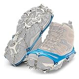 Yaktrax Ascent Heavy Duty Traction Cleats with 16 Stainless-Steel Spikes, Blue, X-Large (1 Pair) | Amazon (US)
