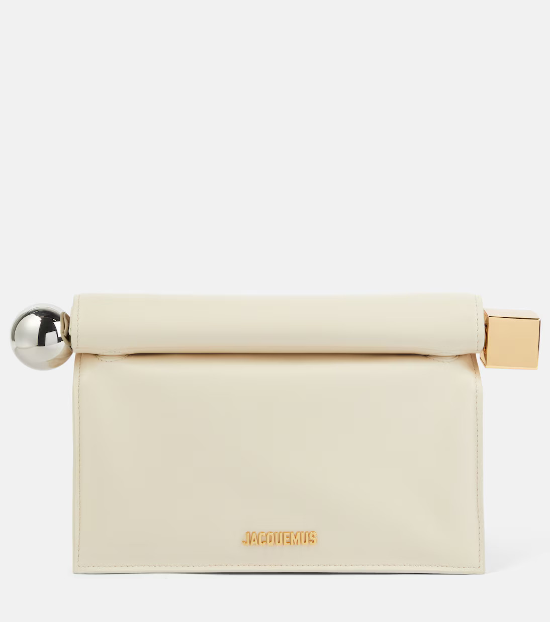 La Pochette Rond Carré leather clutch | Mytheresa (US/CA)