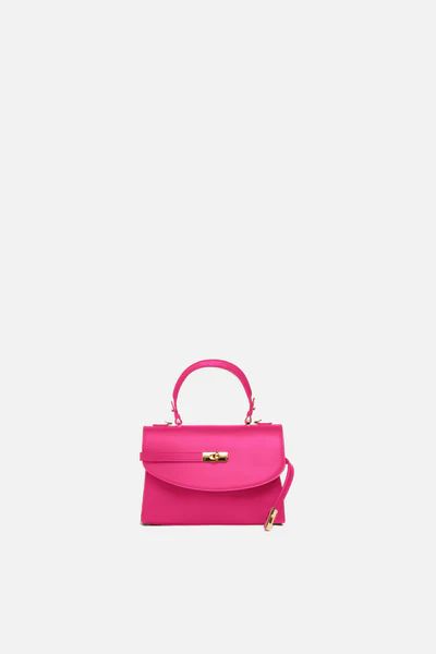 Petite New Yorker Bag in Battery Pink City - Gold Hardware | Silver & Riley