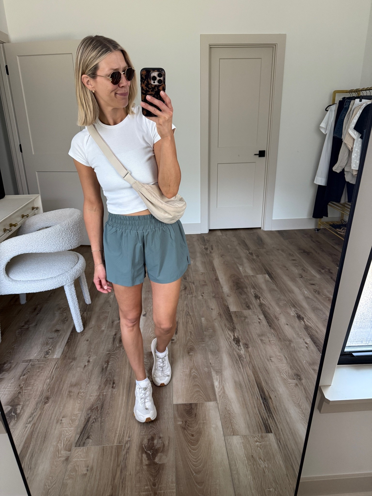 Wearing small shorts, medium crop tee, small sports bra, sneakers tts

#LTKOver40 #LTKActive #LTKfitnessgoals