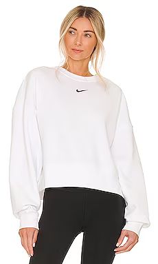 Nike NSW Essential Collection Fleece in White & Black from Revolve.com | Revolve Clothing (Global)