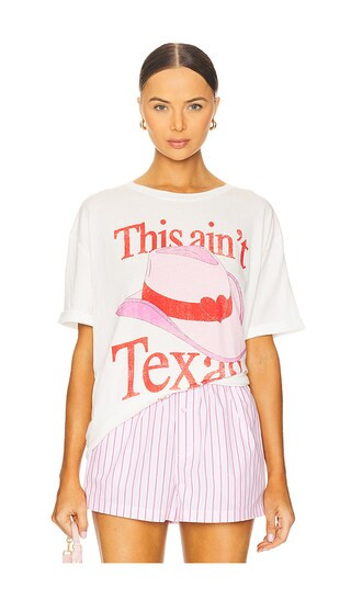 This Ain't Texas Love Oversized Tee in White | Revolve Clothing (Global)