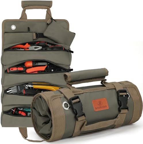 Tool Bag Gifts for Husband Him, Roll Up Small Tools Box Storage, Tool Gifts for Men Dad Boyfriend... | Amazon (US)