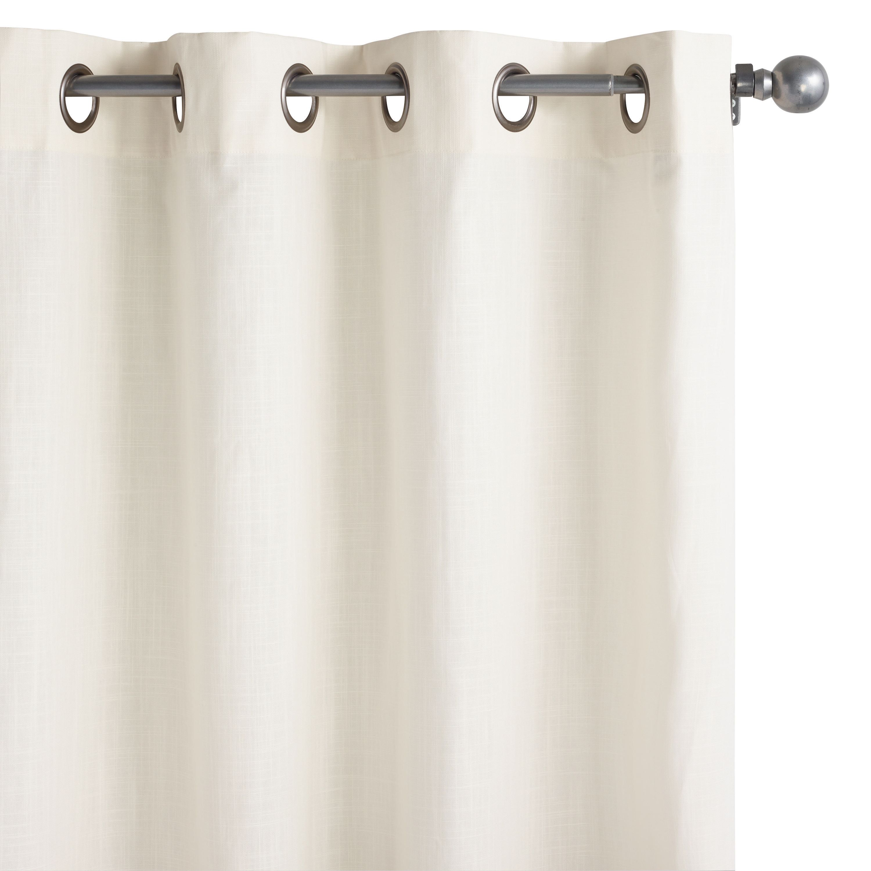 Harlow Ivory Cotton Grommet Top Curtains Set Of 2 | World Market
