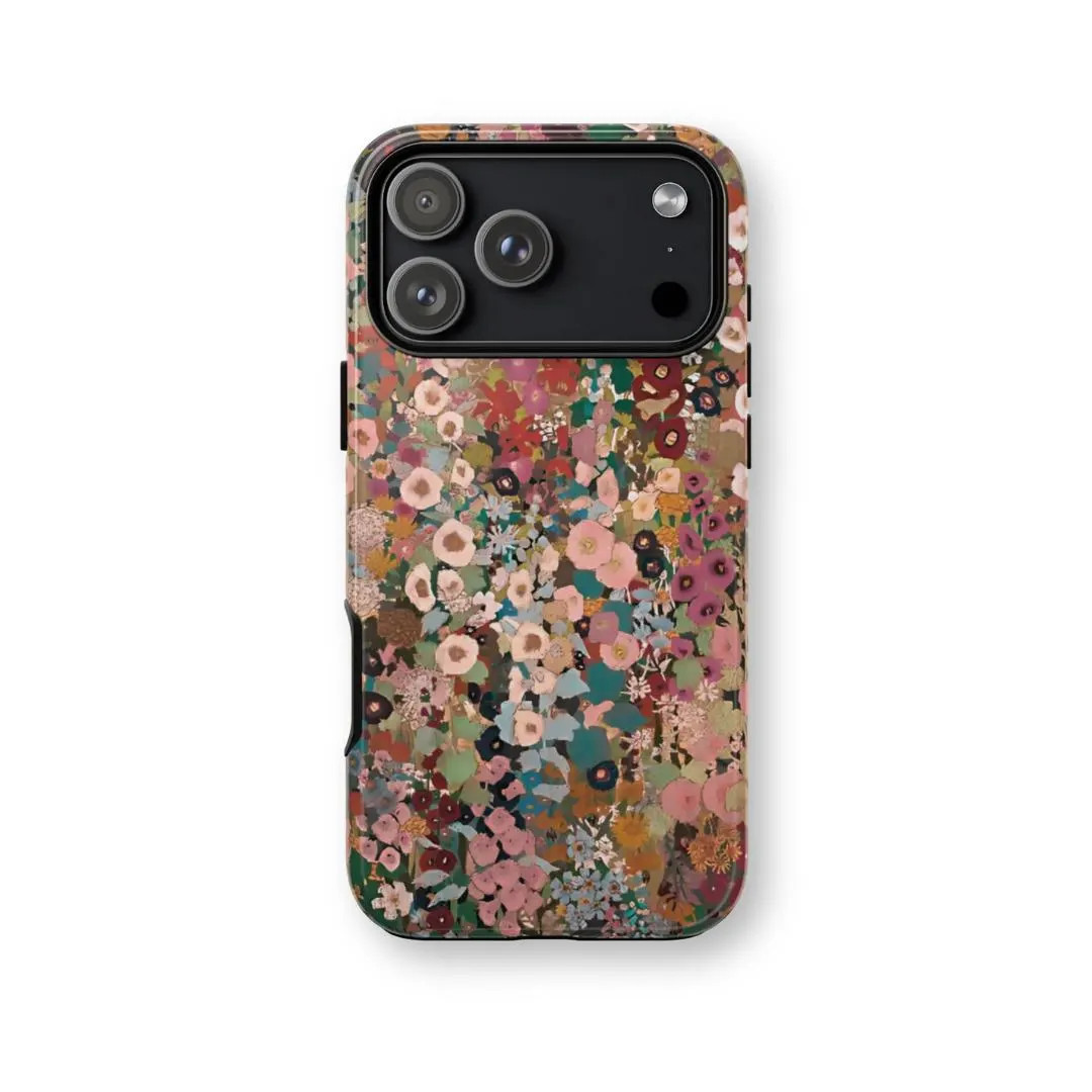 Flower Garden Phone Case: Pretty Green Fall Floral, Slim Protective Cover, iPhone, Galaxy, Pixel,... | Etsy (US)