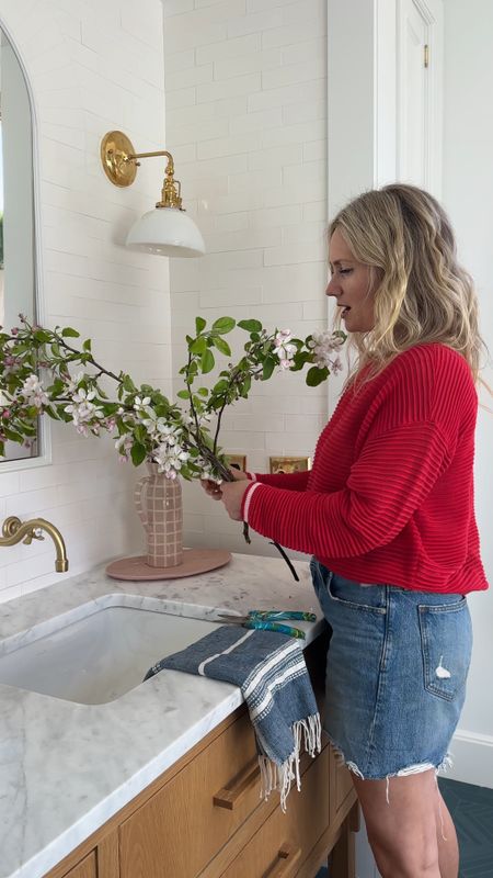 Springtime is making my job look easy . Threw a few cut branches into a new vase from @Anthropologie and suddenly this counter feels a lot more polished and seasonal :) #ad #anthropartner

#LTKstyletip #LTKfindsunder50 #LTKhome