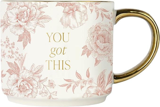 Sweet Water Decor You Got This Gold Handle Coffee Mugs - 17oz Cute Coffee Mugs for Hot & Cold Dri... | Amazon (US)