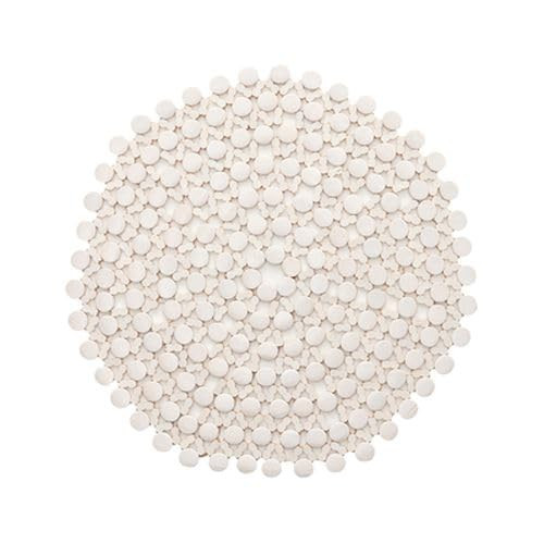 Kim Seybert Round White Bamboo Placemat Set/4 | Amazon (US)