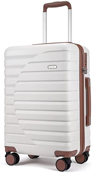 CLUCI Carry on luggage with Spinner Wheels,Lightweight Hardside Suitcase PC Hardshell Luggage wit... | Amazon (US)
