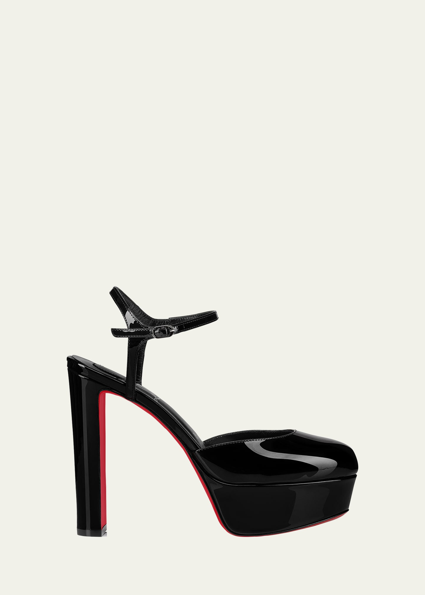 Christian Louboutin Loo Patent Red Sole Platform Pumps | Bergdorf Goodman