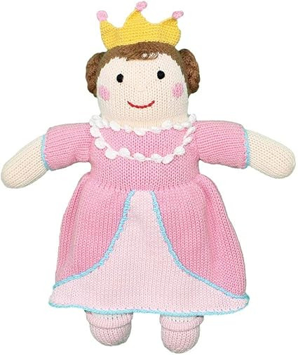 Zubels Baby Girls’ Milly The Princess Hand-Knit Plush Toy, All-Natural Fibers, Eco-Friendly, 12... | Amazon (US)