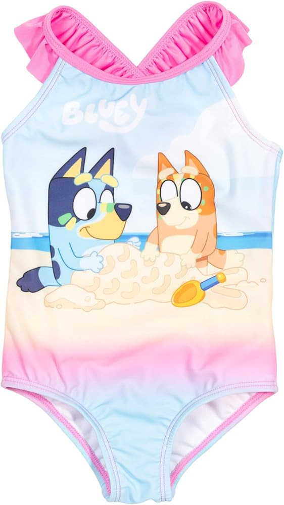 Bluey One Piece Bathing Suit Infant to Big Kid Sizes (18 Months - 10-12) | Amazon (US)